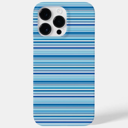 Cute blue white stripes Case-Mate iPhone 14 pro max case