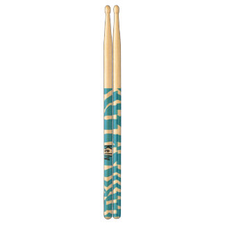 Cute Blue Zebra Drum Sticks