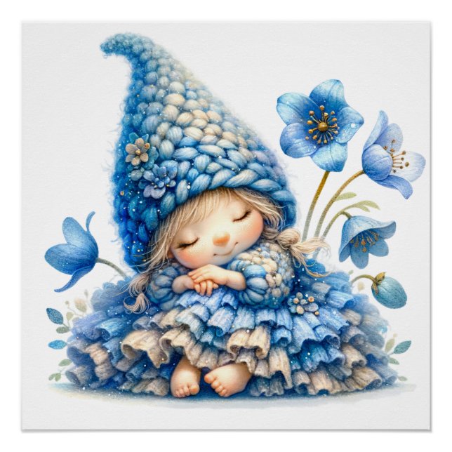 Cute Bluebell Fairy Poster (Front)