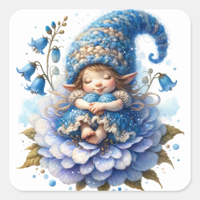 Cute Bluebell Fairy Stickers (Front)