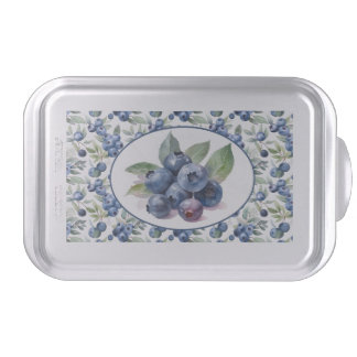 Cute Blueberries Watercolor Cake Pan