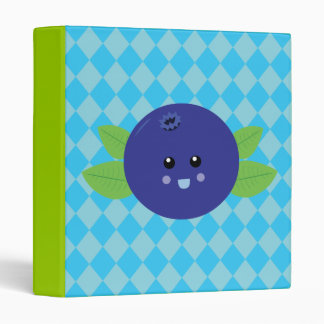 Cute Blueberry 3 Ring Binder