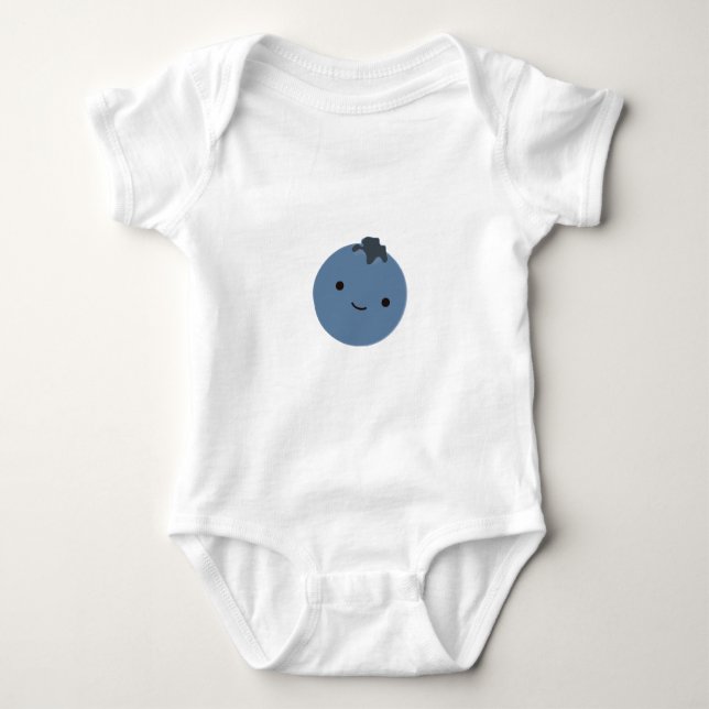Cute Blueberry Baby Bodysuit (Front)