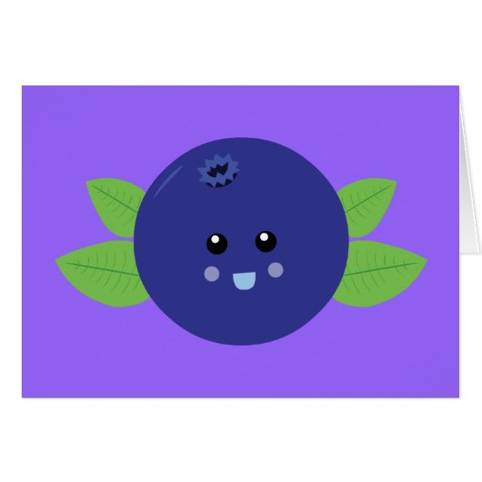 Cute Blueberry Cards (Front Horizontal)