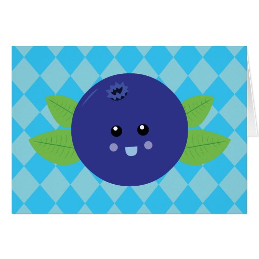 Cute Blueberry Cards (Front Horizontal)