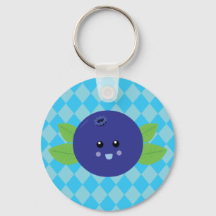 Cute Blueberry Keychain