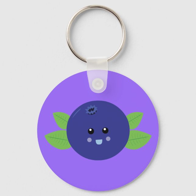 Cute Blueberry Keychain (Front)