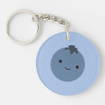 Cute Blueberry Keychain at Zazzle