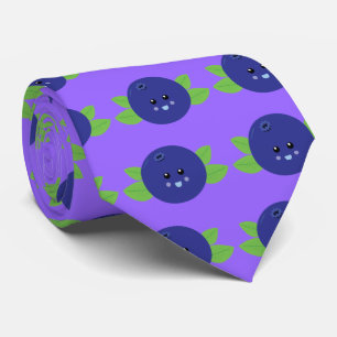 Cute Blueberry Neck Tie