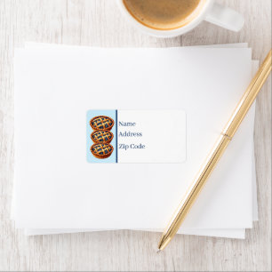 Cute Blueberry pie customizable Label