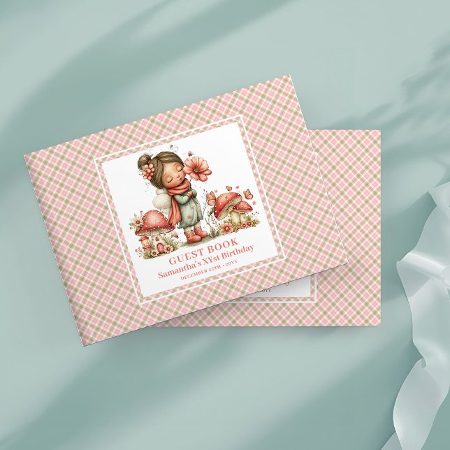 Cute Blush Fairy 4th Birthday Guest Book (Cute Blush Fairy 4th Birthday Guest Book)