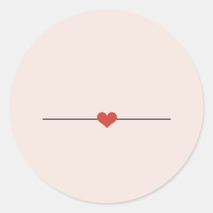 Cute blush pink blank classic round sticker