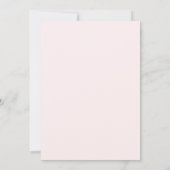  Cute Blush Pink Dachshund Plane Baby Shower Girl Invitation (Back)