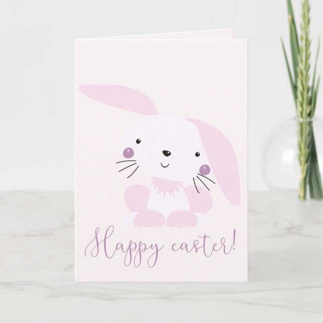 Cute Blush Pink Easter Bunny | Easter
