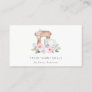 Cute Blush Pink Floral Cake Mixer Bakery Catering Business Card