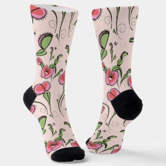 Cute Blush Pink Venus Flytrap Stuck on Your Love