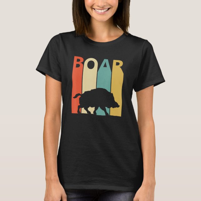 Cute Boar Animal T-Shirt (Front)