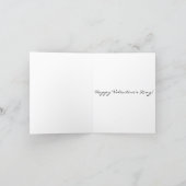 Cute Boating Couple Mountain LOVE Valentine's Day Holiday Card (Inside)