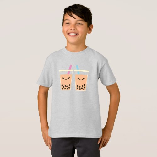 Cute Boba Bubble Tea Love T_Shirt