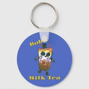 Cute Boba Milk Tea Kids (Taiwan Bubble Milk Tea) Keychain