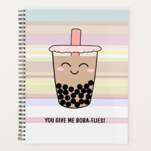 Cute Boba Milk Tea Pun Planner