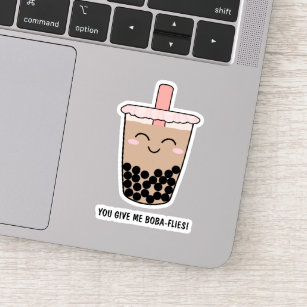 Cute Boba Milk Tea Pun Sticker