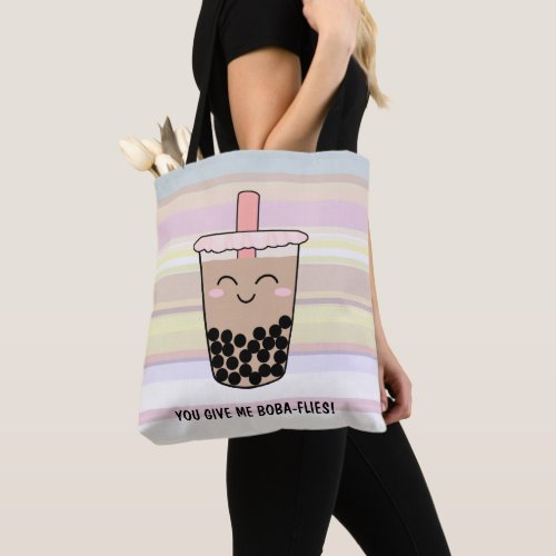 Cute Boba Milk Tea Pun Tote Bag