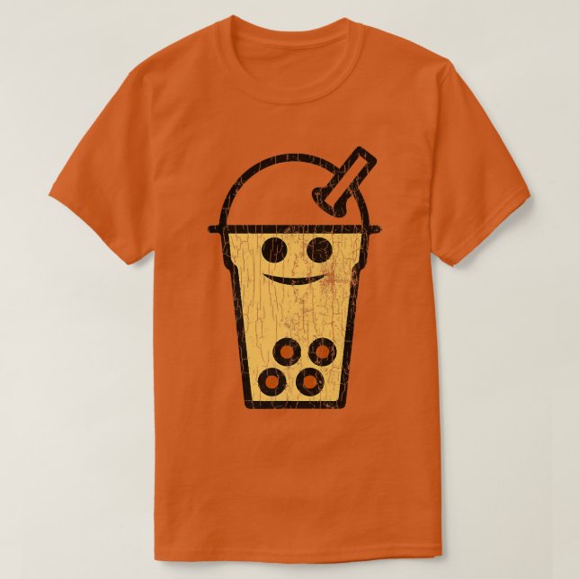 Cute Boba Tea Funny Bubble Milk Graphic  758 T-Shirt (Design Front)