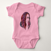 Cute bodysuits with a picture