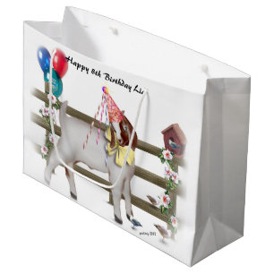 Cute Boer Birthday Goat Gift Bag
