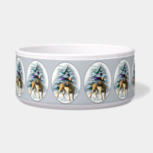 Cute Boerboel Christmas Bowl