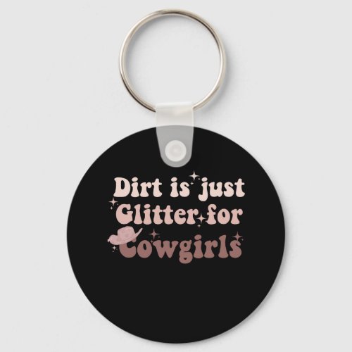 Cute Boho Aesthetic Southern Cowgirl Country Music Keychain