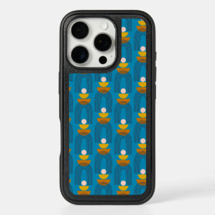 Cute Boho Arch Line Shapes in Blue and Yellow  iPhone 16 Pro Case