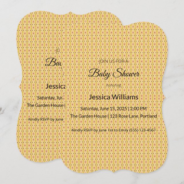 Cute Boho Baby Shower Gender Neutral, Customizable (Front/Back)