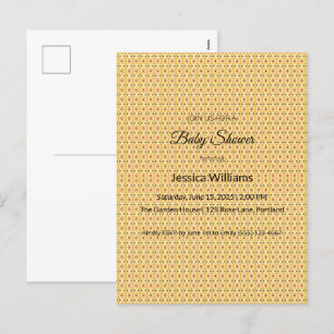 Cute Boho Baby Shower Gender Neutral, Customizable Holiday Postcard