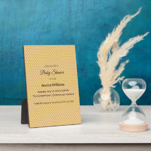 Cute Boho Baby Shower Gender Neutral, Customizable Plaque