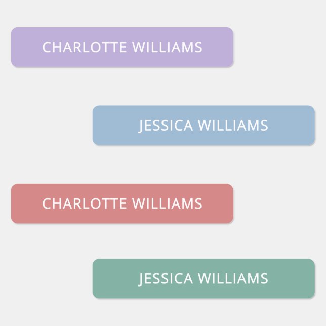 Cute Boho Back to School iron on clothing Kids  Labels (Group)