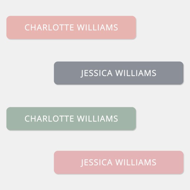 Cute Boho Back to School iron on clothing Kids  Labels (Group)