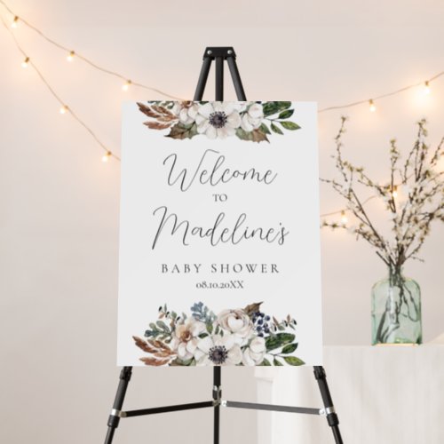 Cute Boho Clothes Baby Shower Welcome Sign