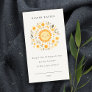 Cute Boho Floral Sun Diaper Raffle Baby Shower Enclosure Card