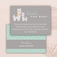 Cute boho llama baby shower books for baby