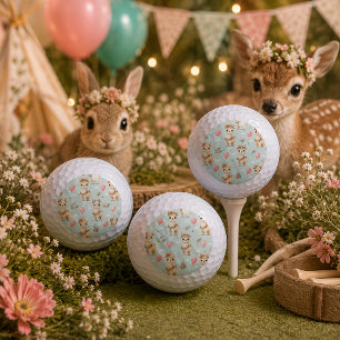 Cute Boho Llama Golf Balls