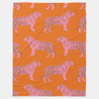 Pink tiger on sale blanket