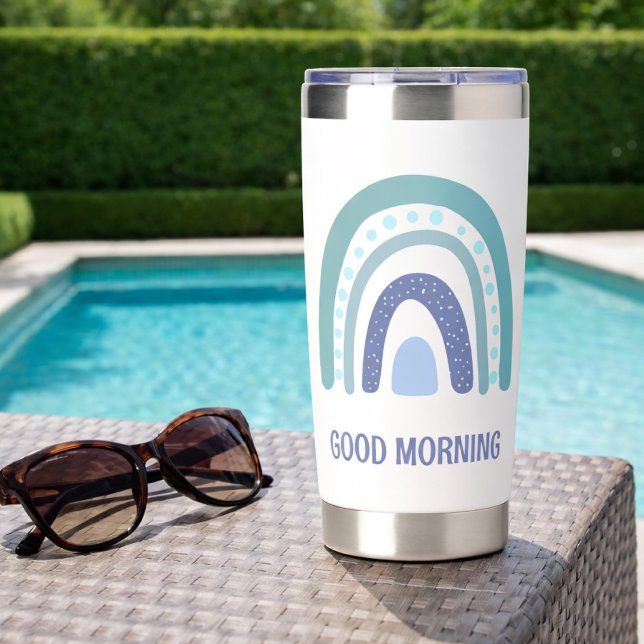 Cute Boho Rainbow Aesthetic Insulated Tumbler (Creator Uploaded)