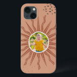 Cute Boho Sun Custom Your Photo iPhone Case<br><div class="desc">Add your photo to this fun boho themed phone case.</div>