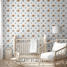 Cute Boho Terracotta Floral & Greenery Nursery