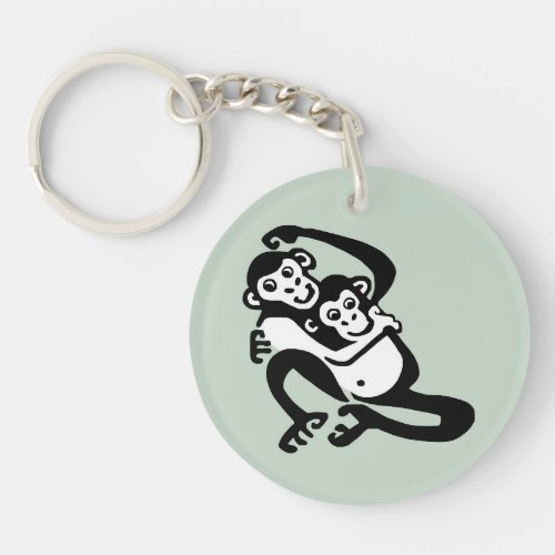 Cute BONOBO _ Chimpanzee _Primate _ Wildlife Keychain