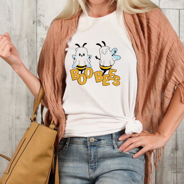 Cute Boo Bees Funny Halloween  T-Shirt (Have as little pun this Halloween with this clever t-shirt!)