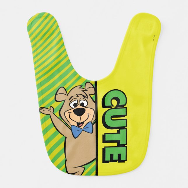 Cute Boo-Boo Bear Baby Bib (Front)