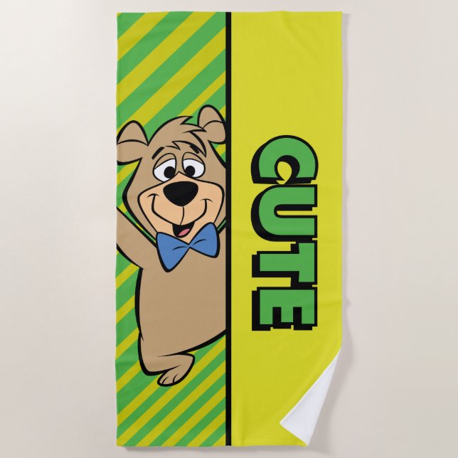 Cute Boo-Boo Bear Beach Towel (Front)